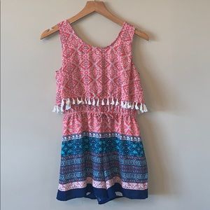 Speechless Girls Tassel Romper